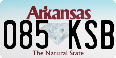 AR license plate 085KSB