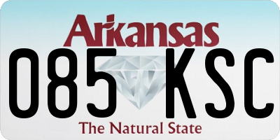 AR license plate 085KSC