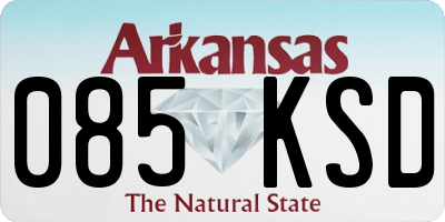 AR license plate 085KSD