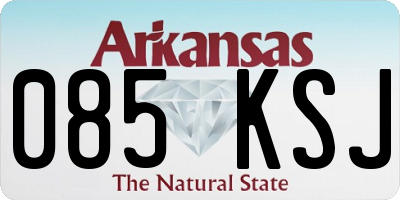 AR license plate 085KSJ