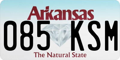 AR license plate 085KSM