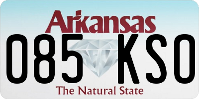 AR license plate 085KSO
