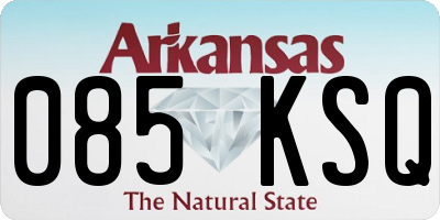 AR license plate 085KSQ