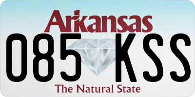 AR license plate 085KSS