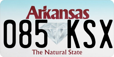 AR license plate 085KSX