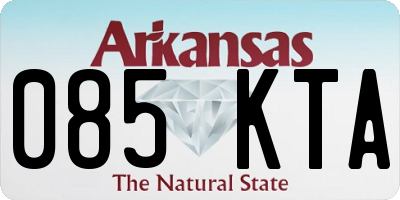 AR license plate 085KTA