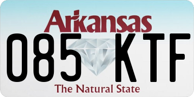 AR license plate 085KTF