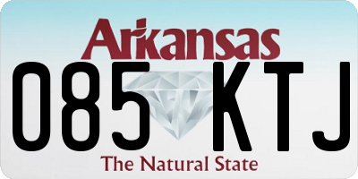 AR license plate 085KTJ