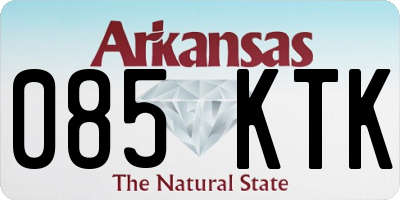 AR license plate 085KTK