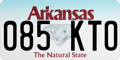 AR license plate 085KTO