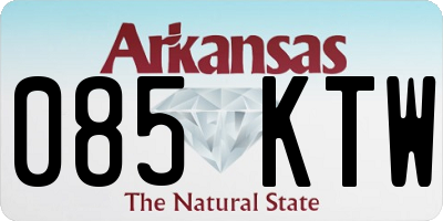 AR license plate 085KTW
