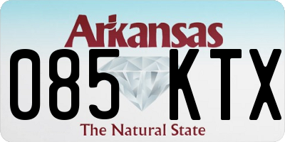 AR license plate 085KTX