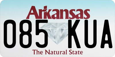 AR license plate 085KUA