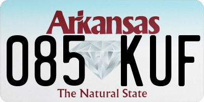 AR license plate 085KUF