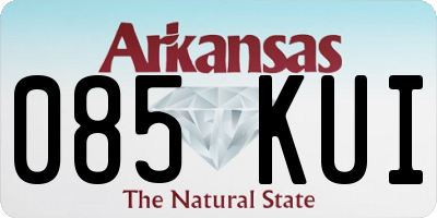 AR license plate 085KUI
