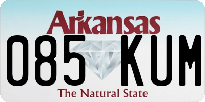 AR license plate 085KUM