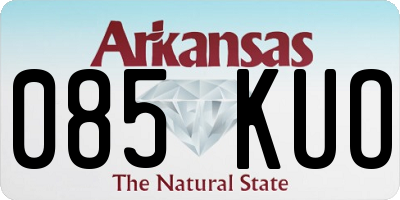 AR license plate 085KUO
