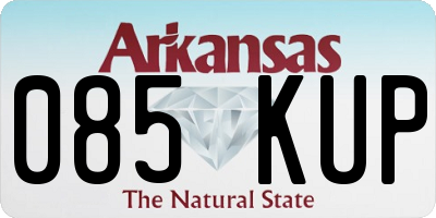 AR license plate 085KUP