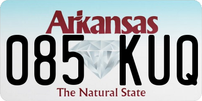 AR license plate 085KUQ