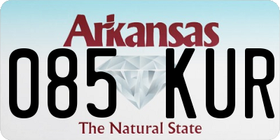 AR license plate 085KUR