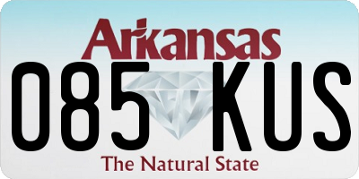 AR license plate 085KUS