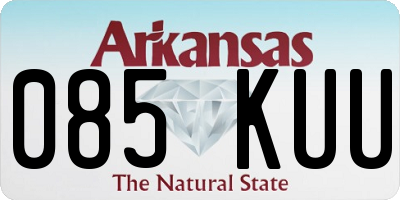 AR license plate 085KUU