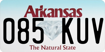 AR license plate 085KUV