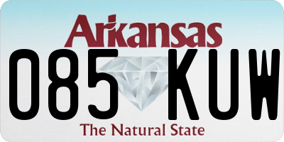 AR license plate 085KUW