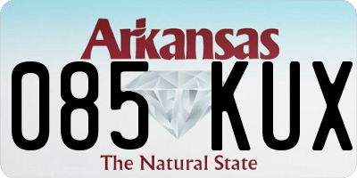 AR license plate 085KUX
