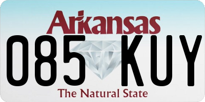 AR license plate 085KUY