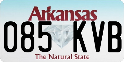 AR license plate 085KVB