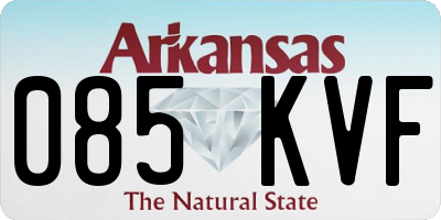 AR license plate 085KVF