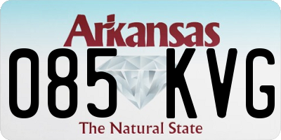 AR license plate 085KVG