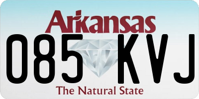 AR license plate 085KVJ