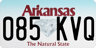 AR license plate 085KVQ