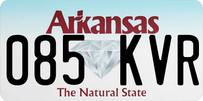 AR license plate 085KVR