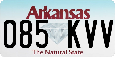 AR license plate 085KVV