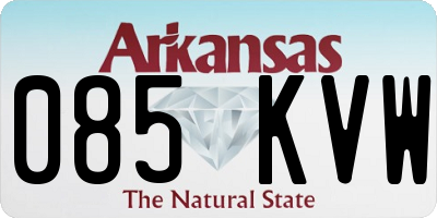 AR license plate 085KVW