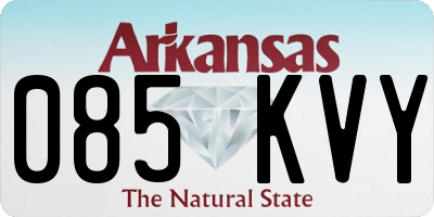 AR license plate 085KVY
