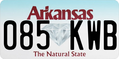AR license plate 085KWB
