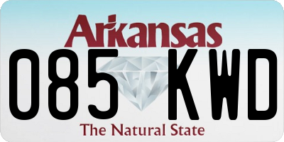AR license plate 085KWD