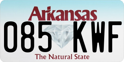 AR license plate 085KWF