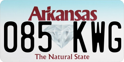 AR license plate 085KWG