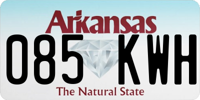AR license plate 085KWH