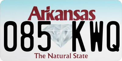 AR license plate 085KWQ