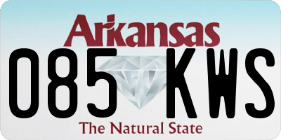 AR license plate 085KWS