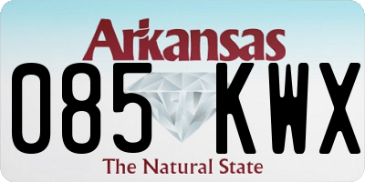 AR license plate 085KWX