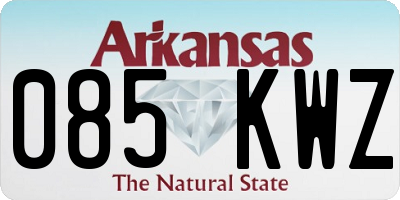 AR license plate 085KWZ