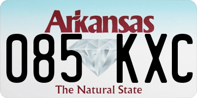 AR license plate 085KXC