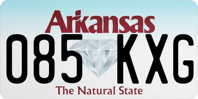 AR license plate 085KXG